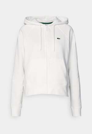 Lacoste Sport HOODED  - Zip-up sweatshirt - flour