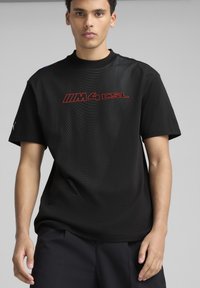 Puma - BMW M MOTORSPORT LIFESTYLE LOGO  - Marškinėliai su spaudiniu - black Miniatiūros vaizdas 1