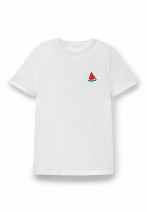 Tezenis, CREW NECK WITH PRINT - T-shirt basique - white