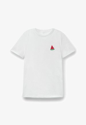 Tezenis, CREW NECK WITH PRINT - T-shirt basique - white