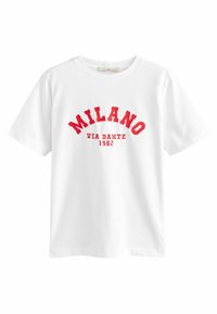 REGULAR FIT  OCHRE HEAVYWEIGHT - T-shirt con stampa - white milano city graphic
