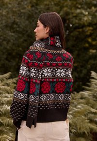 Next Sciarpa - chocolate brown fairisle