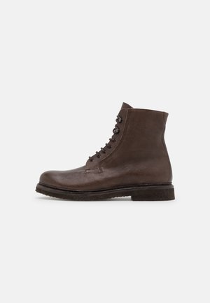 Lace-up ankle boots - dark brown