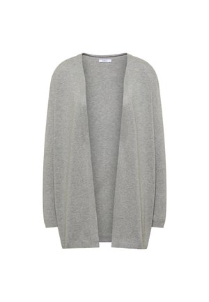 Cecil, OFFENER CARDIGAN IN LANGER PASSFORM - Gilet - mineral grey melange