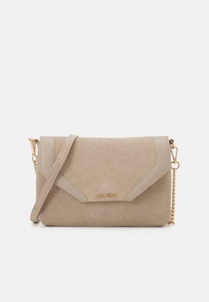 LEATHER - Clutch - taupe