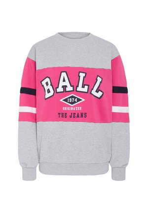 BATOMASSO  - Sweatshirt - medium grey melange w lilac