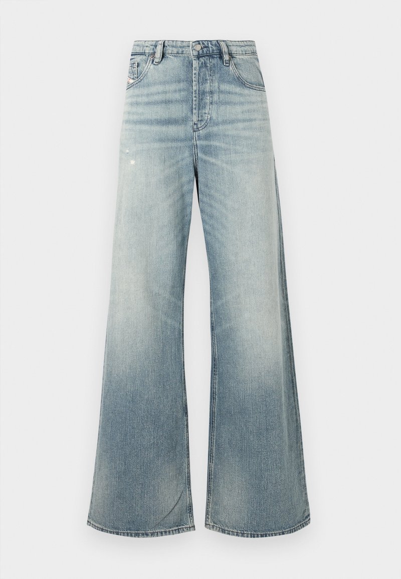 Diesel Wide leg blauw denim/bluedenim