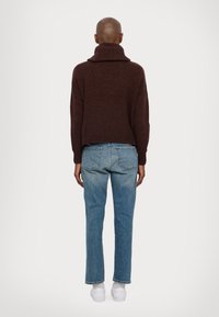 Lauren Ralph Lauren CAISYN LONG SLEEVE - Pulover - circuit brown