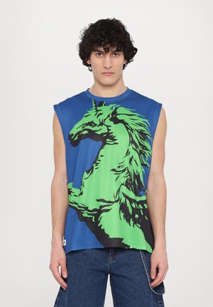ENGINEERED SLEEVELESS  - Débardeur - green/blue