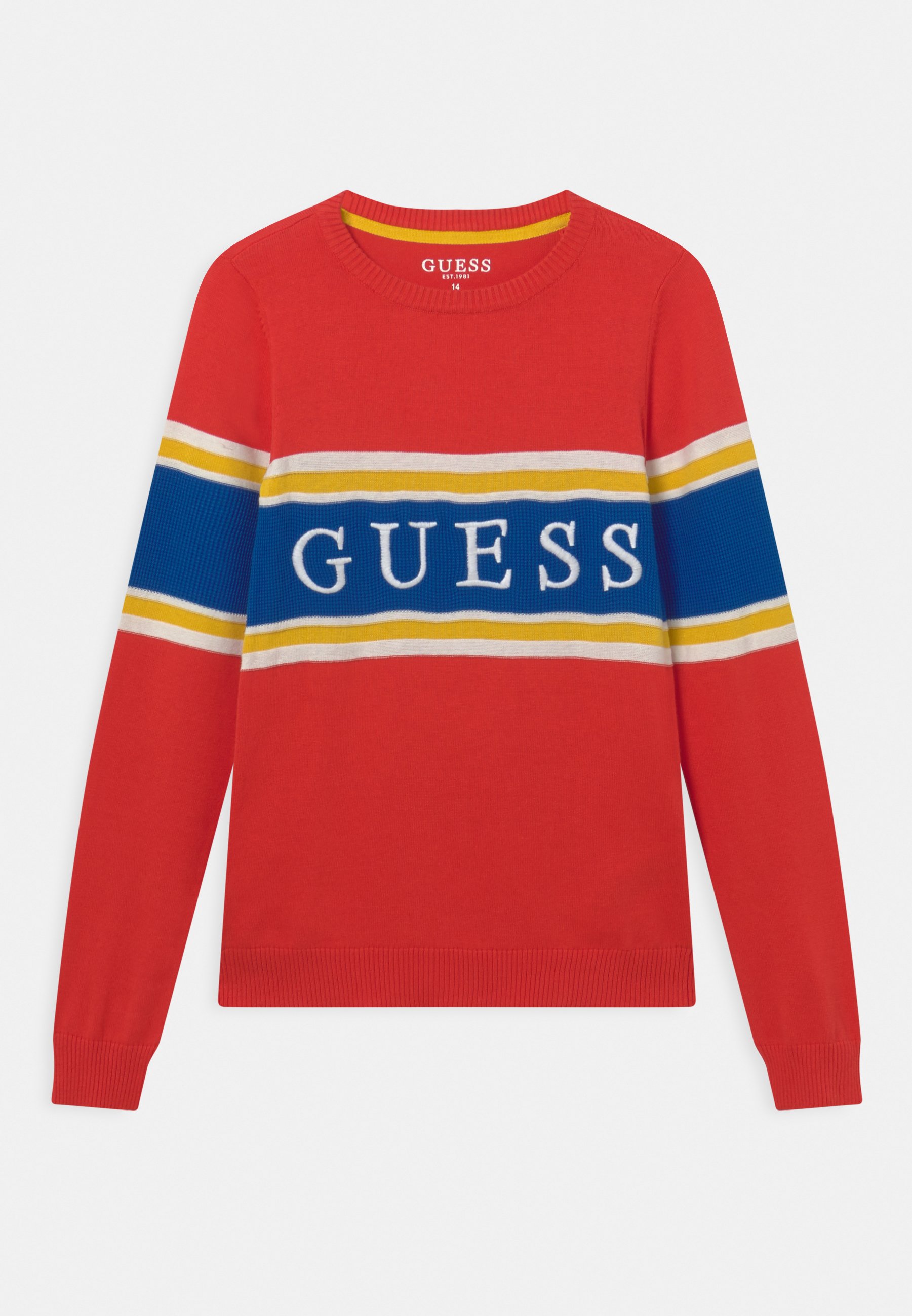 MAGLIA A V GUESS DONNA CON SCRITTA LOGO - Blumarestore