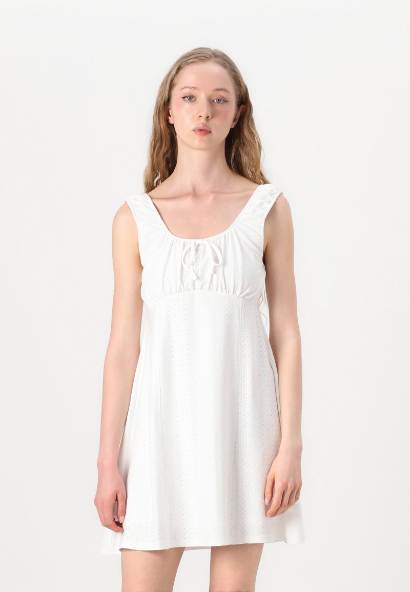 PCBARRI Short Dress - Cloud Dancer