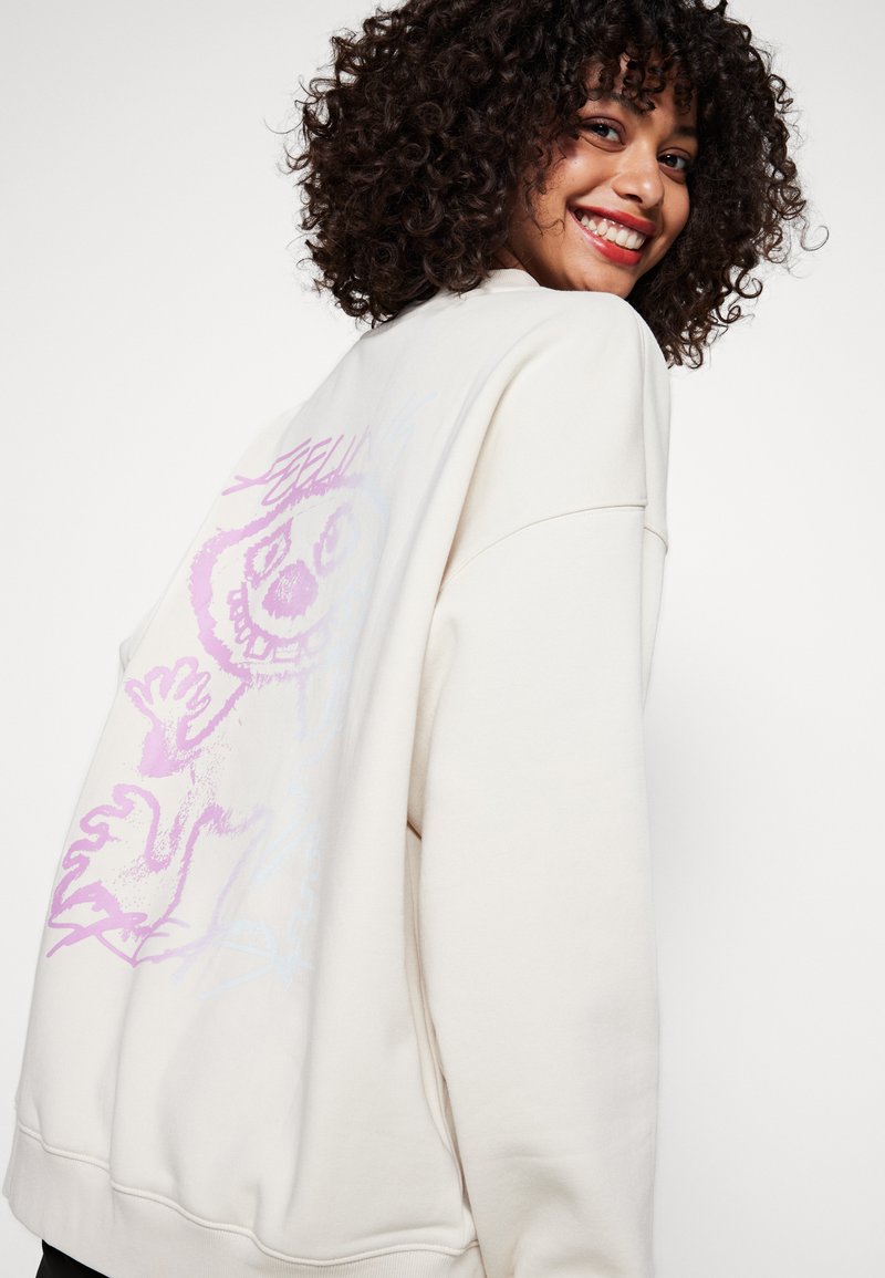 Weekday NOW OVERSIZED - Sweatshirt - beige - Zalando.de