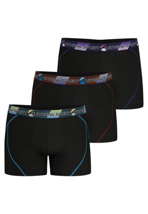 Athena LOT DE 3 PACK LONGS TRAINING - Boxers - black black black