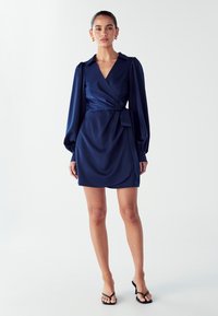 WILLA PEARL WRAP - Cocktail dress / Party dress - navy blue