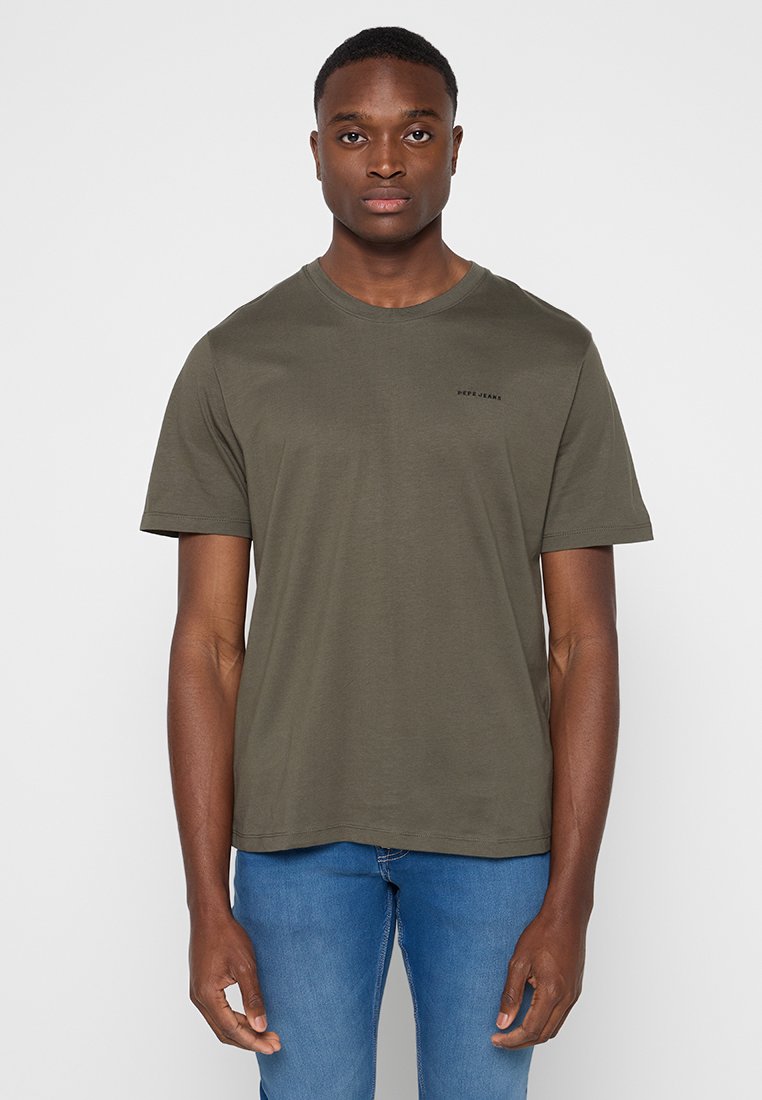 Pepe Jeans T-shirt basic olijfgroen