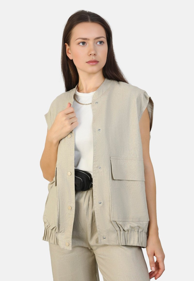Modanisa BENIN - Waistcoat - camel