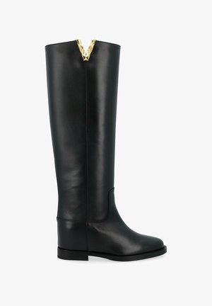 Via Roma 15 CON V SFACCETTATA - Stivali alti - nero