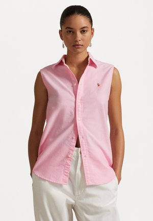 CLASSIC FIT SLEEVELESS OXFORD SHIRT - Toppi - bath pink