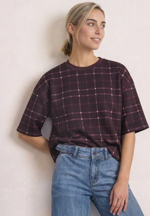 Street One, SHORT-SLEEVE PRINTED SWEATSHIRT - T-shirt imprimé - rustic rouge