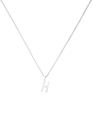 HALSKETTE MIT KLEIN INITIAL CHARM SILBER (A-Z) - Necklace - silver coloured
