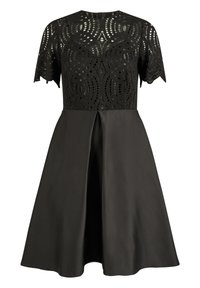 KLEO TAILLENBETONTES MIT IM LOOK MIT AUSGE - Cocktailkleid/festliches Kleid - schwarz