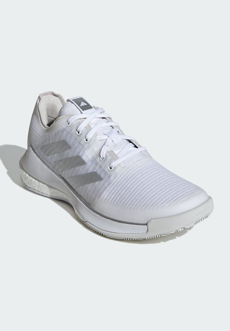 adidas Performance CRAZYFLIGHT - Volleyball shoes - cloud white silver  metallic grey one/white - Zalando