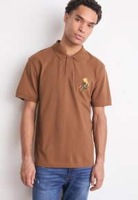 HUGO DIBLOSPOL - Poloskjorter - medium brown