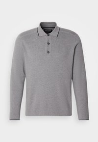 CONTRAST TIPPINGS MILANO STRUCTURE - Svetrík - grey melange