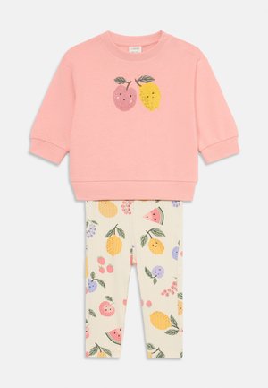 LEGGINGS FRUITS SET - Legíny - pink