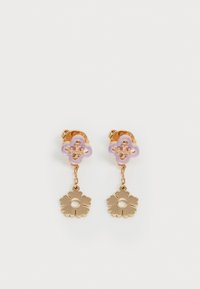 CLOVER LINEAR EARRING - Naušnice - gold-coloured / pink