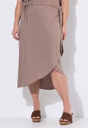 Ulla Popken Falda acampanada - light brown