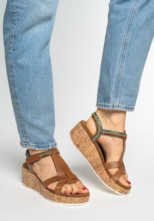 ara RIMINI  - Sandaler m/ kilehæl - braun