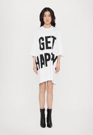 MOSCHINO READ THROUGH THE LINES - Trikoomekko - fantasia bianco