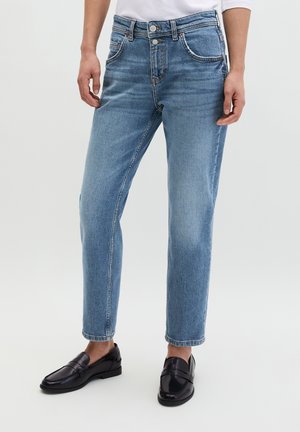 THEDA BOYFRIEND CROPPED - Jeans Tapered Fit - medium blue