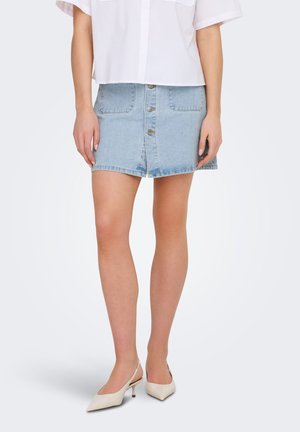 JDY, JEANSROCK JDYSHIRAZ JEANSROCK MINIROCK - sukňa v tvare A - light blue denim