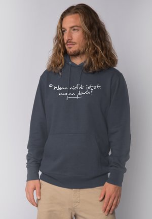 WENN NICHT JETZT WANN DANN - Hoodie - india ink grey
