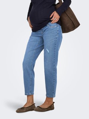 ONLY MATERNITY, OLMCATWALK PETITE MOM JEAN - Mom Jeans - light blue bleached denim