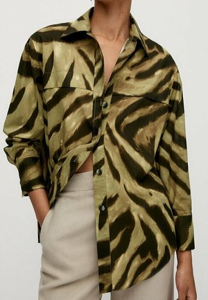 Button-down blouse - khaki