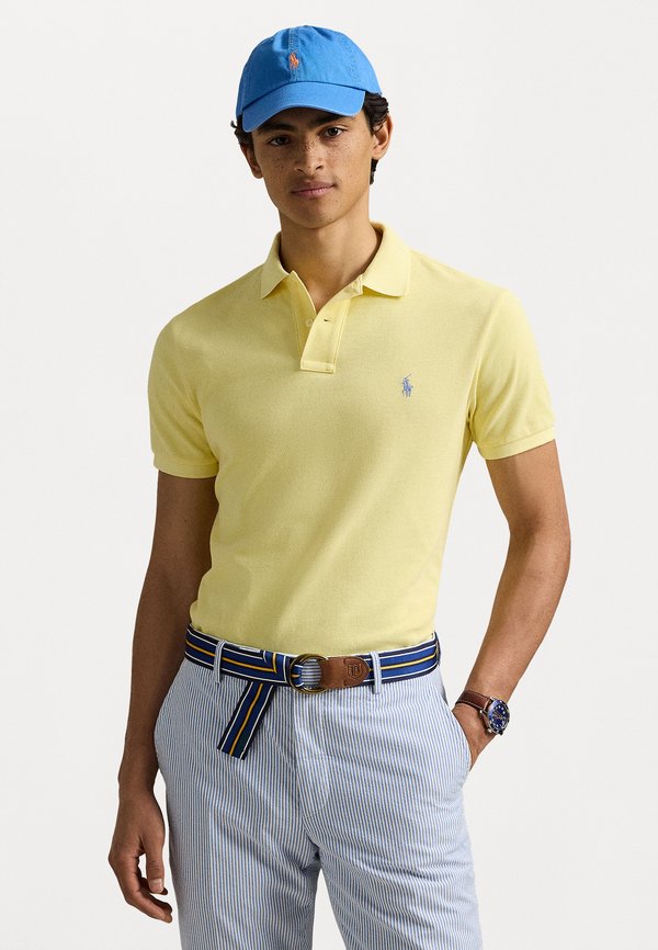 THE ICONIC MESH POLO SHIRT - Polo shirt - resort gold