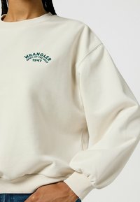 Wrangler OVERSIZED SWEAT - Sweatshirt - vintage white