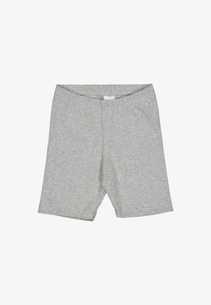 Grå bomuldsshorts med ribbet tekstur, der har en elastisk talje og en længde til midt på låret for fleksibel pasform og komfort.