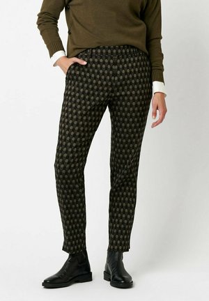 STYLE - Trousers - black brown