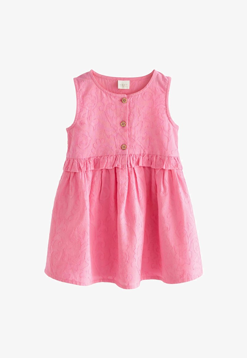Next PEPLUM REGULAR FIT - Nappali ruha - pink textured