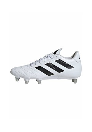 adidas Performance KAKARI SOFT GROUND - Firm-ground football boots - cloud white   core black   silver metallic