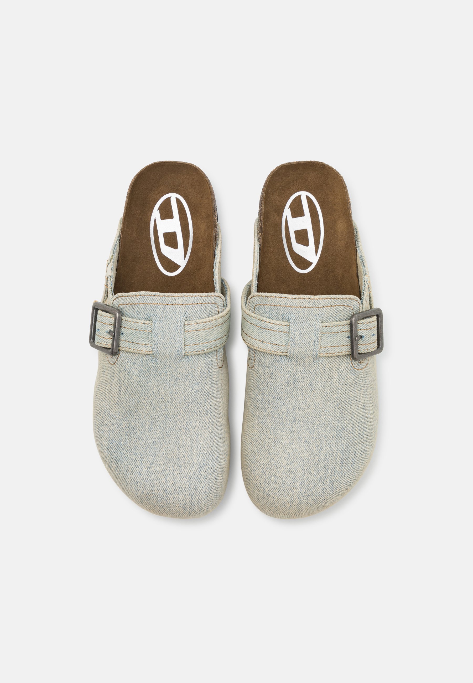 Diesel D-WOODSTOCK X - Clogs - light blue denim/light-blue