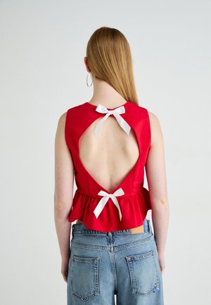 CARMEN OPEN BACK - Blouse - red