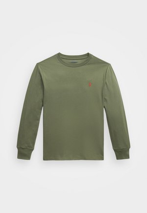 COTTON JERSEY LONG-SLEEVE T-SHIRT - Camiseta de manga larga - mint/olive