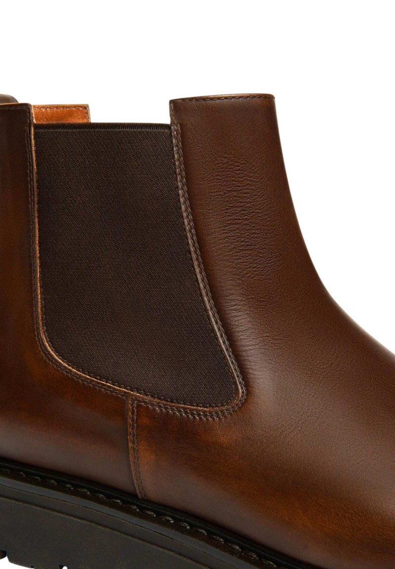 Stivaletti Chelsea NeroGiardini In Pelle Cuoio Con Fondo Carro - Made In Italy - Numero 37