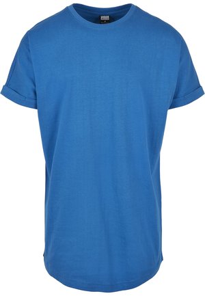 Urban Classics SHAPED TURNUP  - Paprasti marškinėliai - sporty blue