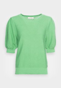 Cream Strickpullover - green